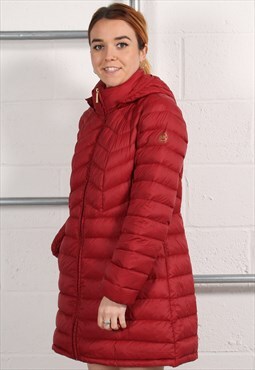 Vintage Michael Kors Parka Coat in Red Puffer Jacket Large