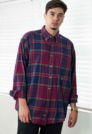 VINTAGE TOMMY HILFIGER SHIRT LOGO 90S XL 10