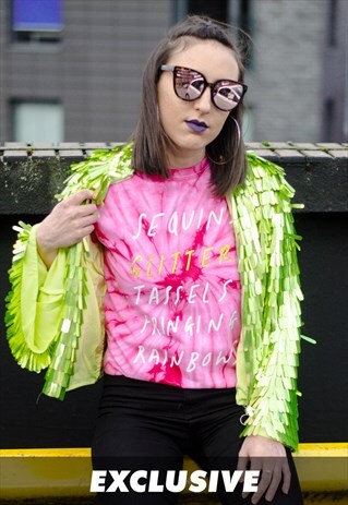 EXCLUSIVE FESTIVAL LIST TYE DYE TSHIRT PINK