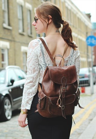 THE COCO LEATHER BACKPACK RUCKSACK