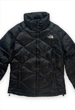 North Face coat puffer jacket down shiny retro black
