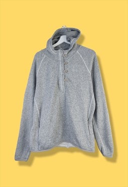 Vintage The North Face Fleece Hoodie in Grey L