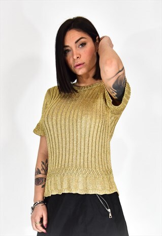 MOSCHINO JEANS CASUAL STYLE GOLD COLOR