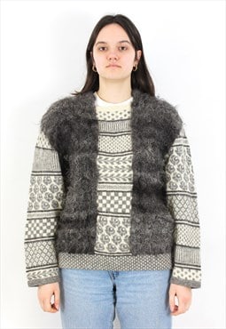 GOTLAND Lamb Wool Pullover Sweater Jumper Lambskin Ethnic