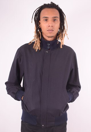MENS VINTAGE JACKET MEDIUM BLACK 90S