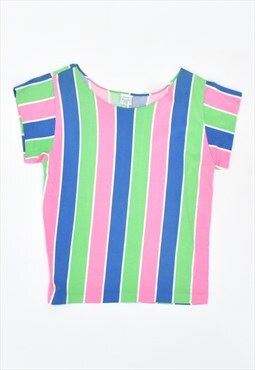 Vintage Benetton T-Shirt Top Stripes Multi