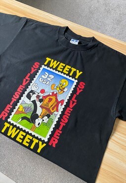 Warner Bros 1997 Tweety Sylvester T-Shirt 