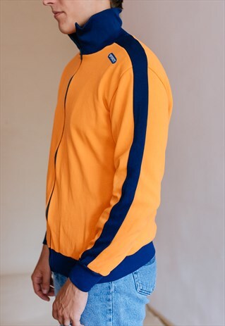 VINTAGE 80S ORANGE TRACK JACKET