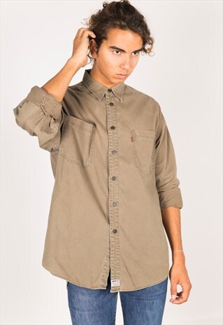VINTAGE 80S LEVI'S DENIM SHIRT / C522