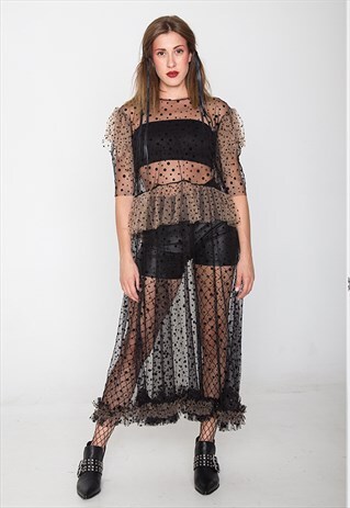 DOUBLE TULLE DRESS