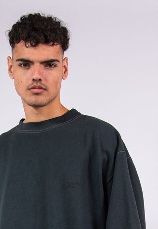 VINTAGE 90'S REEBOK BLACK SWEATSHIRT