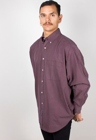 VINTAGE 80S TOMMY HILFIGER SHIRT /R03357