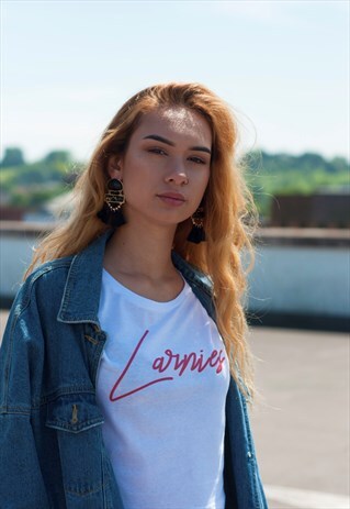 LARNIES WHITE CROP TOP