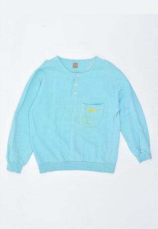 VINTAGE 90'S SWEATSHIRT JUMPER TURQUOISE