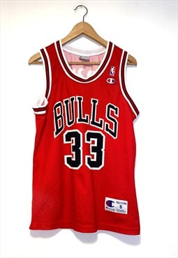  Vintage 90s Chicago Bulls Champion NBA Jersey Small Pippen