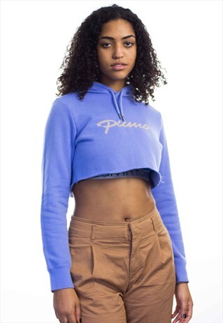 VINTAGE PUMA LOGO REWORKED CROP TOP 90S M 9.7
