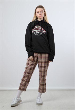 NIKE MEDIUM BLACK PRINTED HOODIE