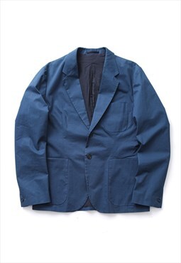 ACNE Blazer Jacket Coat Cotton Blue