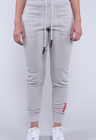 STONE SLIM FIT HIGH WAISTED JOGGER WITH LOGO