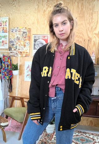 VINTAGE 90S REVERSIBLE PIRATES BASEBALL JACKET
