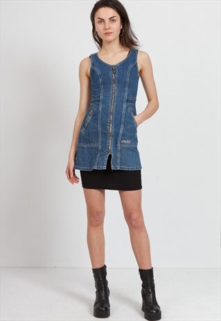 VINTAGE BLUE DENIM VEST TOP