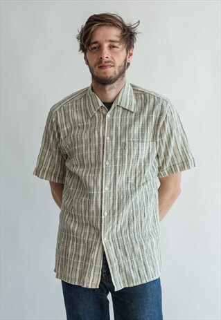 VINTAGE 80S FUNKY PATTERNED SHIRT