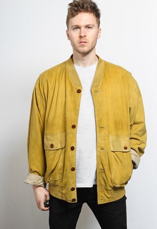 VINTAGE SUEDE BOMBER JACKET