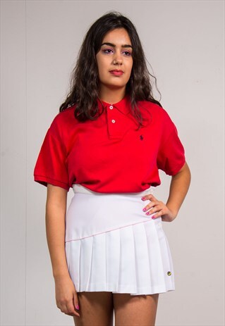 90'S VINTAGE RALPH LAUREN RED POLO T-SHIRT