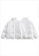 SNAKE SKIN BOMBER LUMINOUS PUFFER METALLIC JACKET IN PYTHON