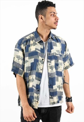 VINTAGE PATTERNED SHIRT PSAW405D