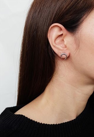 HORN STERLING SILVER EARRING
