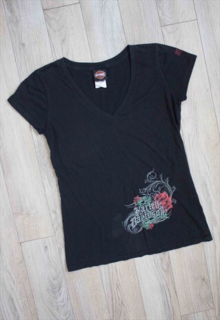 VINTAGE HARLEY DAVIDSON T-SHIRT LOGO 90S L 4.3