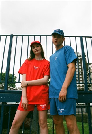 ROYAL BLUE SHORTS WITH DREAM SPORT EMBROIDERED LOGO