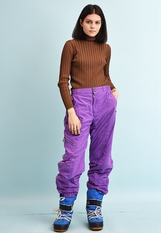 90'S RETRO ATHLEISURE SPORTS SKI BOTTOMS TROUSERS
