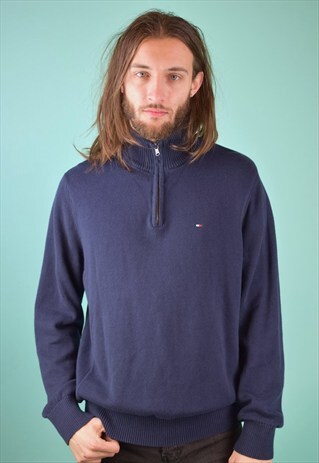 VINTAGE 90'S TOMMY HILFIGER 1/4 ZIP JUMPER