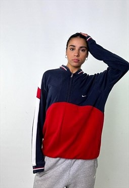 Red Navy Reworked NIKE Sweatshirt