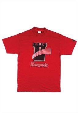 Remparts De Quebec Ice Hockey Team Red High Neck T-Shirt