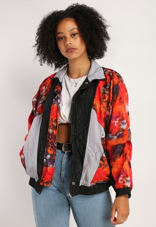 VINTAGE PATTERNED BOMBER JACKET X430