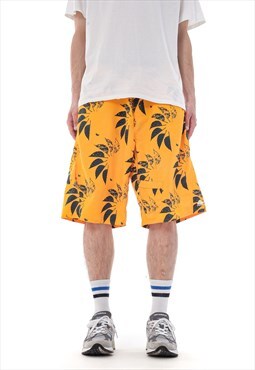 Vintage NIKE ACG Shorts Swim Nylon Hawaiian Orange