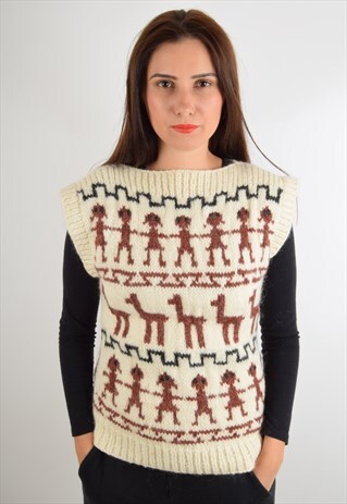 VINTAGE VEST HAND MADE (1575)