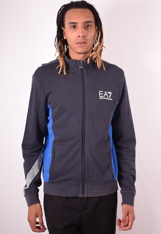 EMPORIO ARMANI MENS VINTAGE TRACKSUIT TOP JACKET MEDIUM 90S