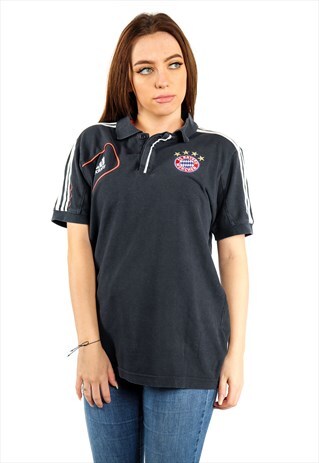 VINTAGE ADIDAS BAYERN MUNICH POLO SHIRT T451