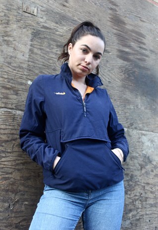 90'S RETRO NAVY FESTIVAL WINDBREAKER