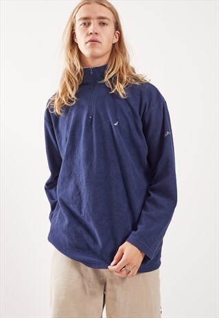 VINTAGE NAUTICA 1/4 ZIP FLEECED SWEATSHIRT