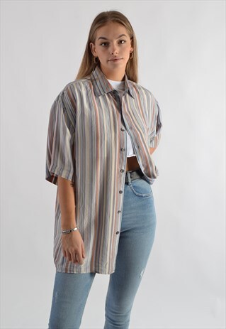 VINTAGE STRIPED PATTERN SHIRT GSS1454