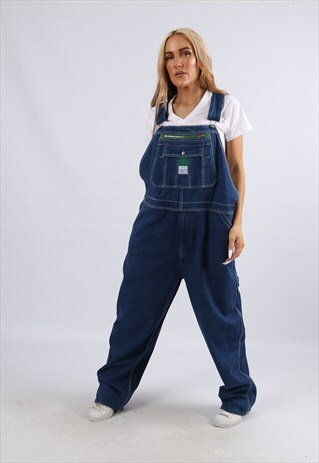 VINTAGE USA LIBERTY DENIM DUNGAREES PLUS SIZE 20 3XL (JA1I)