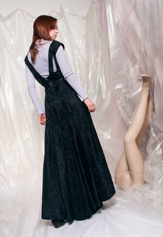 VINTAGE REVIVAL DRESS 50S BLACK OPEN BACK EVENING DRESS MAXI