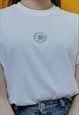 UNISEX SUNFLOWER MOTIF EMBROIDERED T-SHIRT