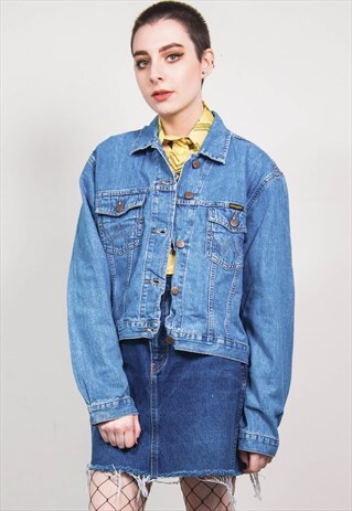 WRANGLER VINTAGE 80'S BLUE DENIM JACKET