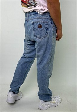 Light Blue Denim 90s Carhartt Cargo Skater Trousers Jeans